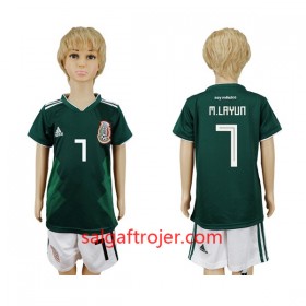 Mexico Fodboldtrøjer M.Layun 7 Børn Hjemmebanesæt VM 2018